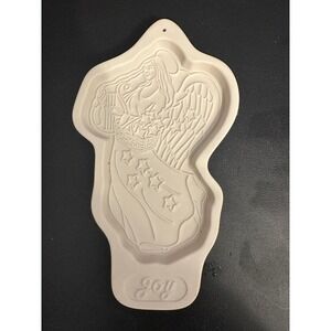 Longaberger Pottery Joy Angel Ornament Wall Hanging Decor 1996 Holiday